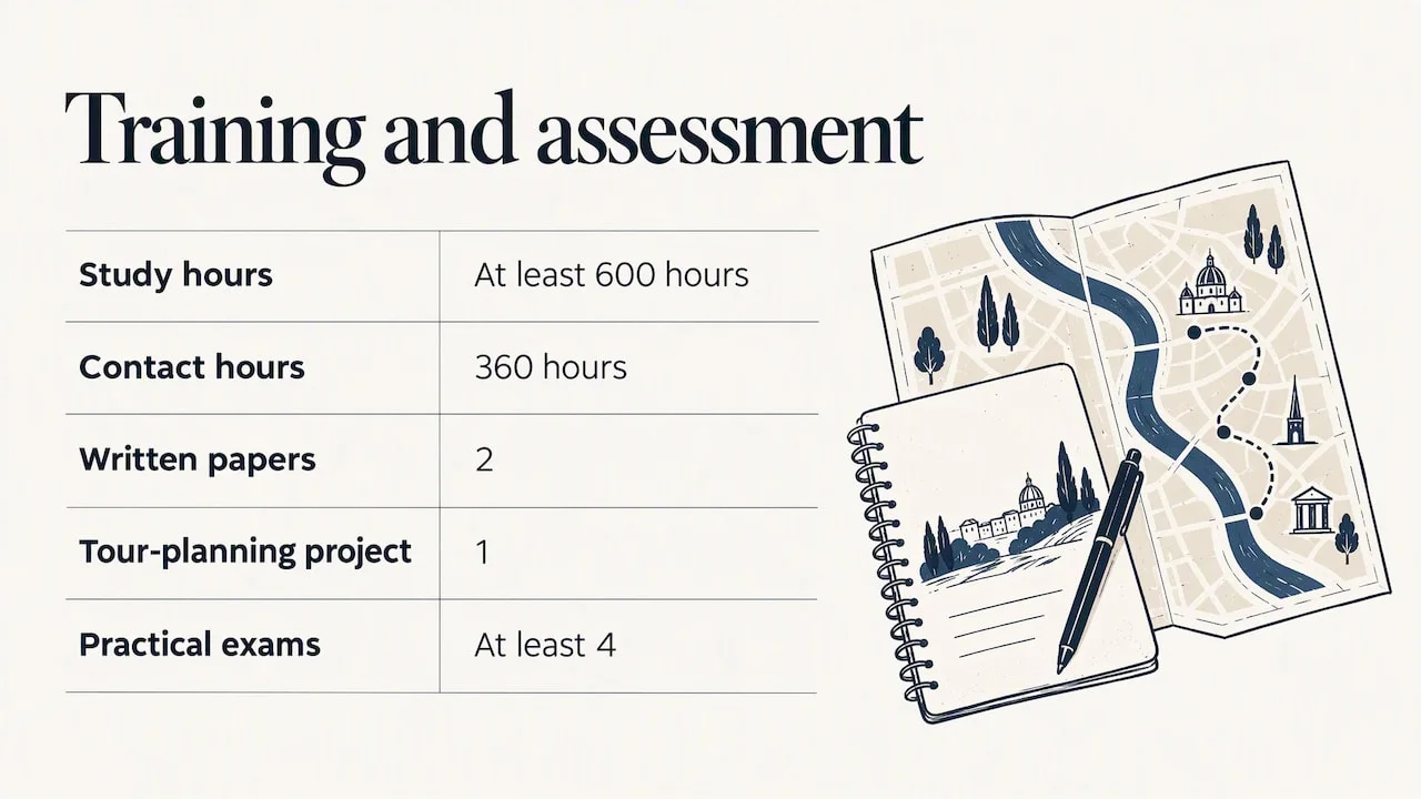 Blue Badge course hours and assessment requirements