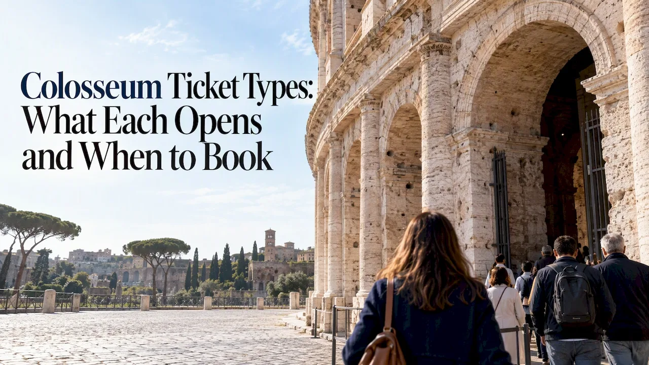 Visitors entering the Colosseum in Rome